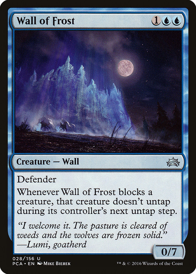 Wall of Frost [Planechase Anthology] | Play N Trade Winnipeg