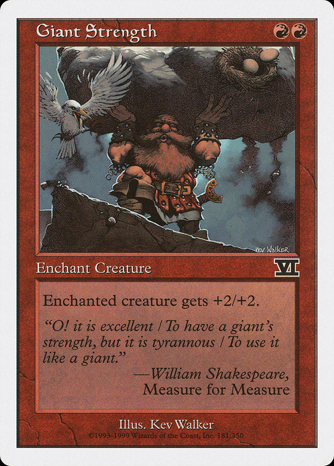Giant Strength [Classic Sixth Edition] | Play N Trade Winnipeg