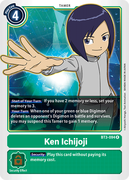 Ken Ichijoji [BT3-094] [Release Special Booster Ver.1.5] | Play N Trade Winnipeg