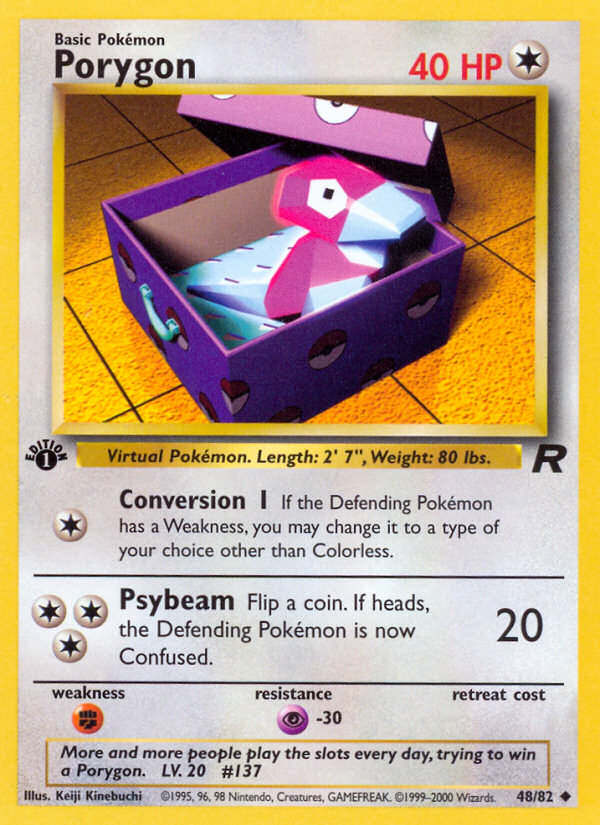 Porygon (48/82) [Team Rocket 1st Edition] | Play N Trade Winnipeg