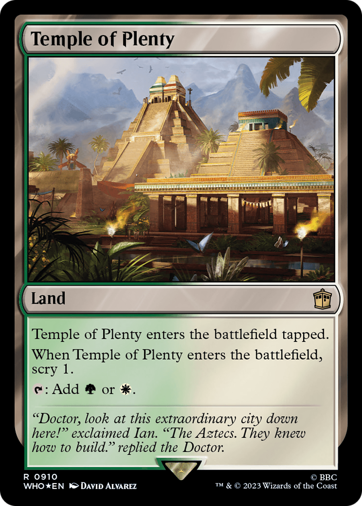 Temple of Plenty (Surge Foil) [Doctor Who] | Play N Trade Winnipeg