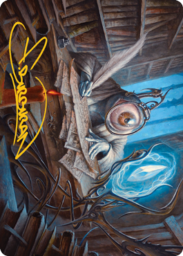 Unblinking Observer Art Card (Gold-Stamped Signature) [Innistrad: Midnight Hunt Art Series] | Play N Trade Winnipeg