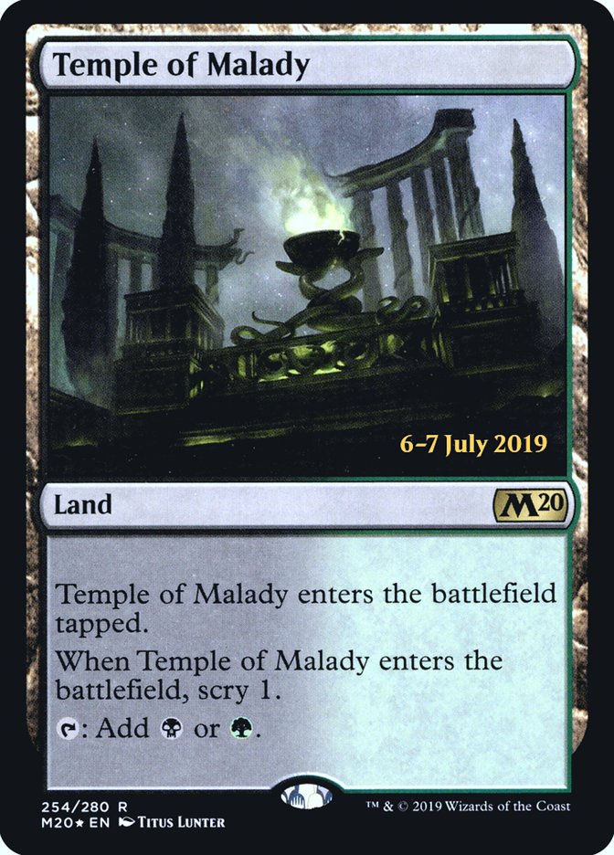 Temple of Malady  [Core Set 2020 Prerelease Promos] | Play N Trade Winnipeg