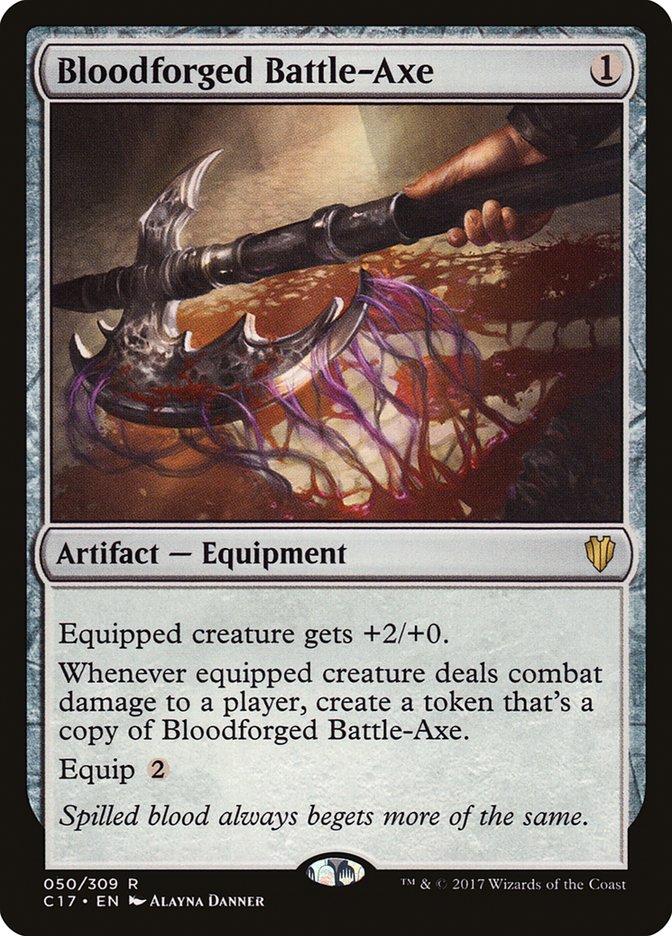 Bloodforged Battle-Axe [Commander 2017] | Play N Trade Winnipeg