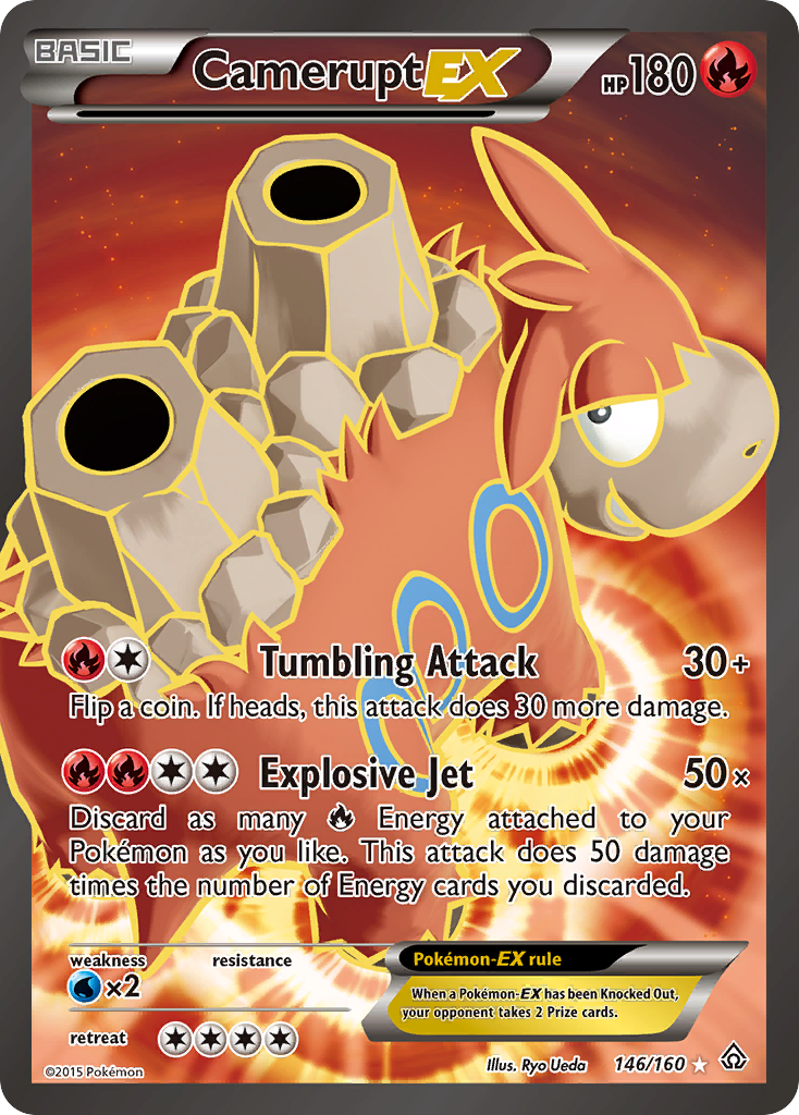 Camerupt EX (146/160) [XY: Primal Clash] | Play N Trade Winnipeg