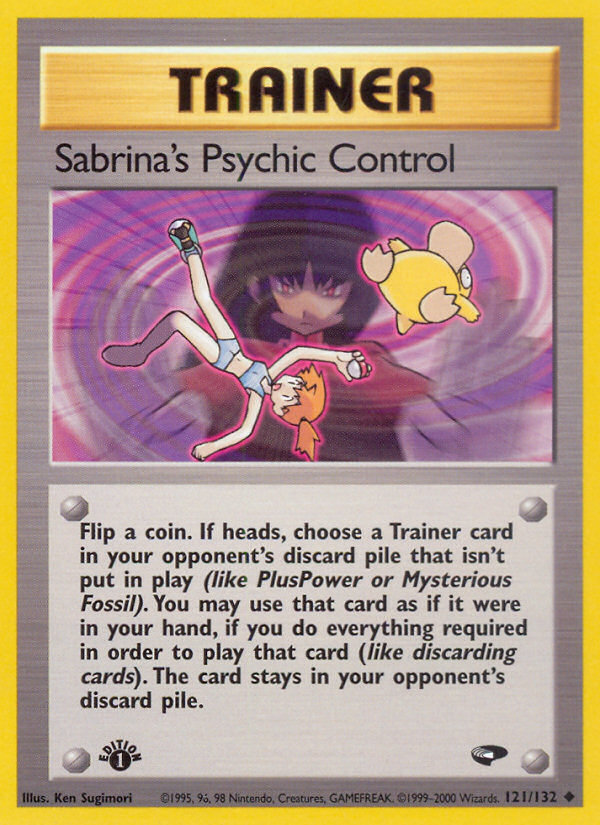 Sabrina's Psychic Control (121/132) [Gym Challenge 1st Edition] | Play N Trade Winnipeg