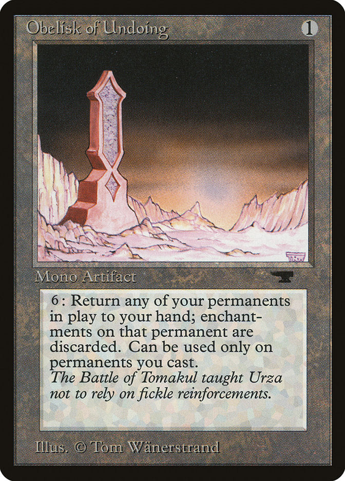 Obelisk of Undoing [Antiquities] | Play N Trade Winnipeg