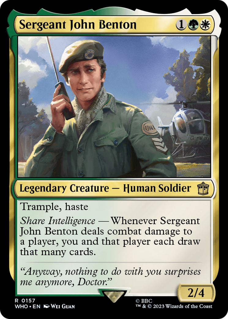 Sergeant John Benton [Doctor Who] | Play N Trade Winnipeg