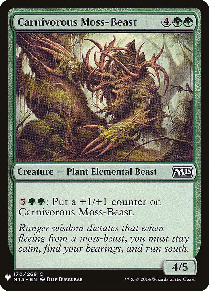 Carnivorous Moss-Beast [Mystery Booster] | Play N Trade Winnipeg