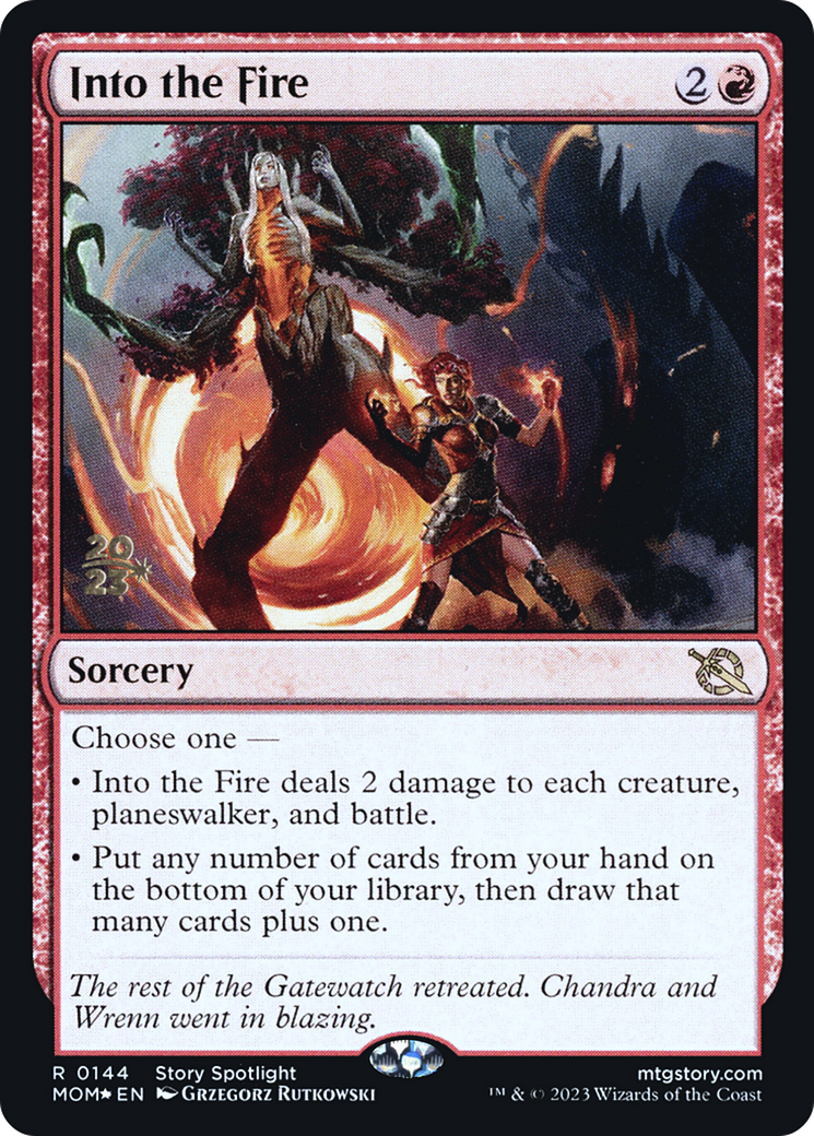 Into the Fire [March of the Machine Prerelease Promos] | Play N Trade Winnipeg