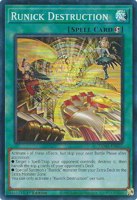 Runick Destruction [TAMA-EN031] Super Rare | Play N Trade Winnipeg