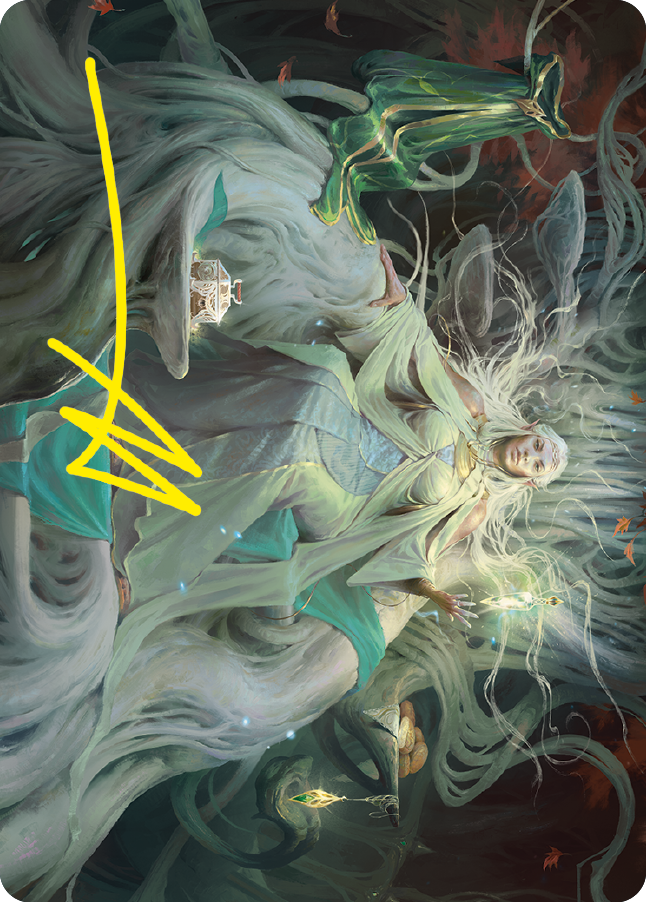 Galadriel, Gift-Giver Art Card (Gold-Stamped Signature) [The Lord of the Rings: Tales of Middle-earth Art Series] | Play N Trade Winnipeg