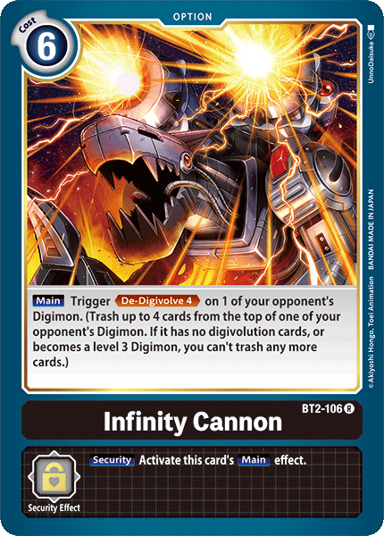 Infinity Cannon [BT2-106] [Release Special Booster Ver.1.0] | Play N Trade Winnipeg