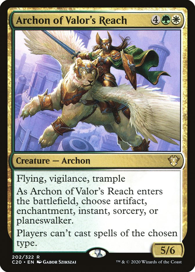 Archon of Valor's Reach [Commander 2020] | Play N Trade Winnipeg