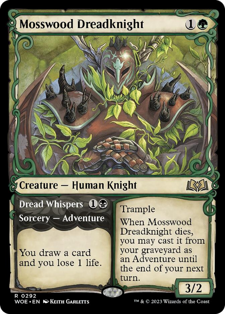 Mosswood Dreadknight // Dread Whispers (Showcase) [Wilds of Eldraine] | Play N Trade Winnipeg