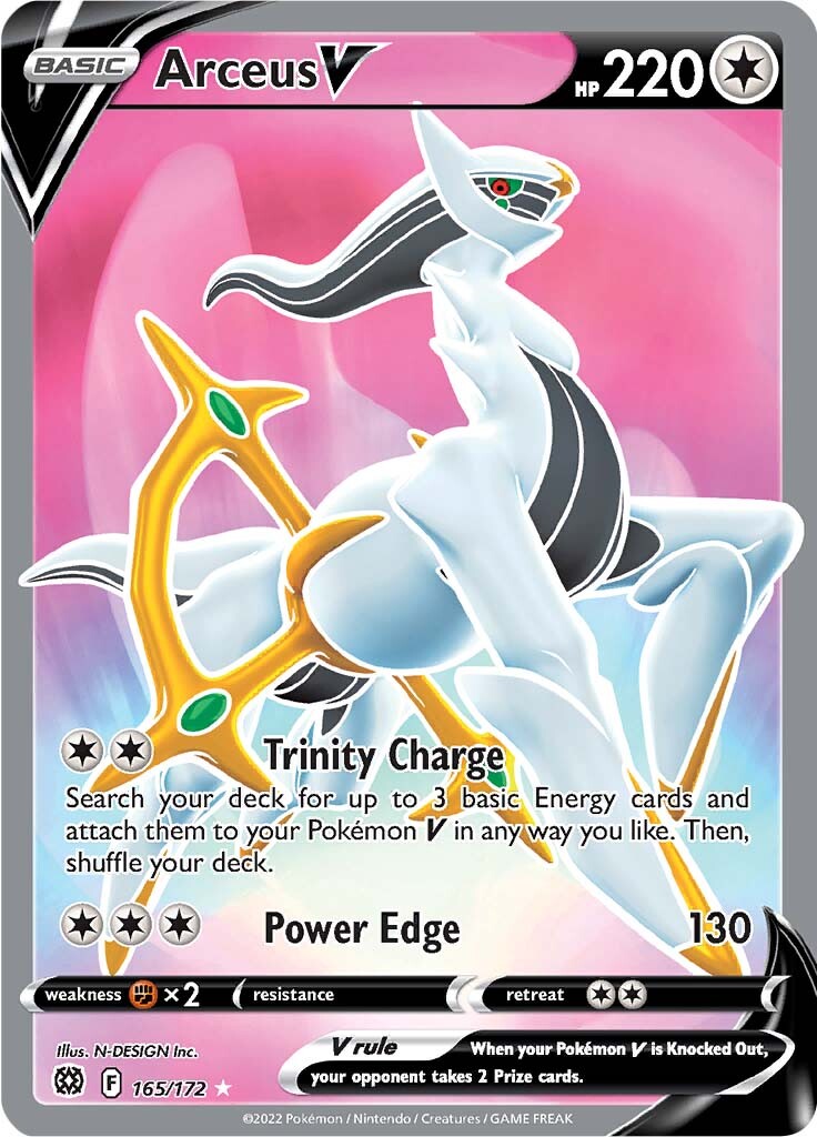 Arceus V (165/172) [Sword & Shield: Brilliant Stars] | Play N Trade Winnipeg