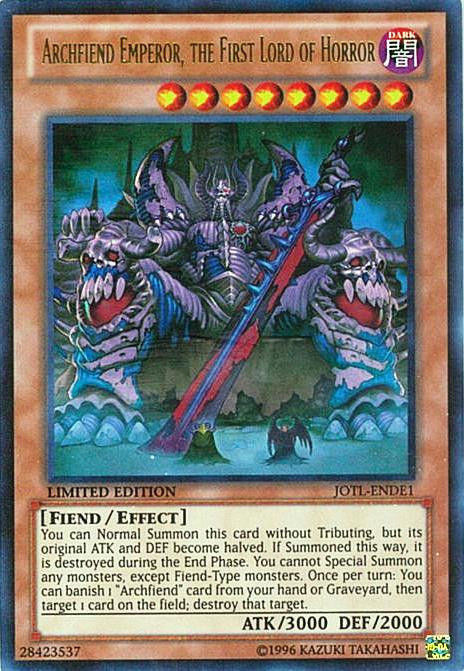Archfiend Emperor, the First Lord of Horror [JOTL-ENDE1] Ultra Rare | Play N Trade Winnipeg