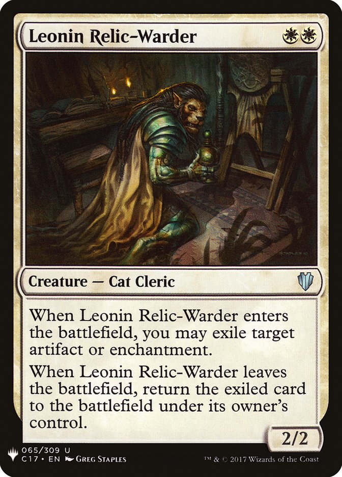 Leonin Relic-Warder [Mystery Booster] | Play N Trade Winnipeg