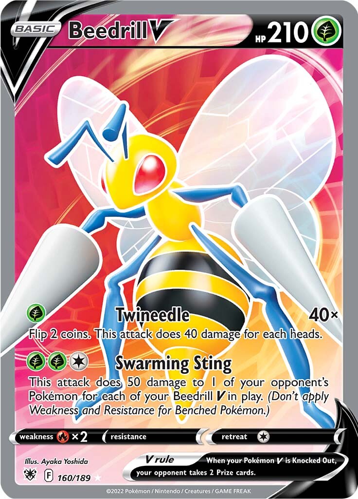 Beedrill V (160/189) [Sword & Shield: Astral Radiance] | Play N Trade Winnipeg