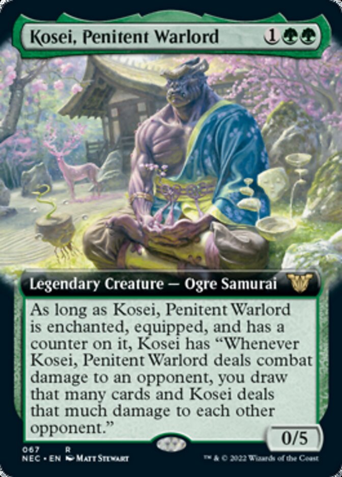Kosei, Penitent Warlord (Extended) [Kamigawa: Neon Dynasty Commander] | Play N Trade Winnipeg