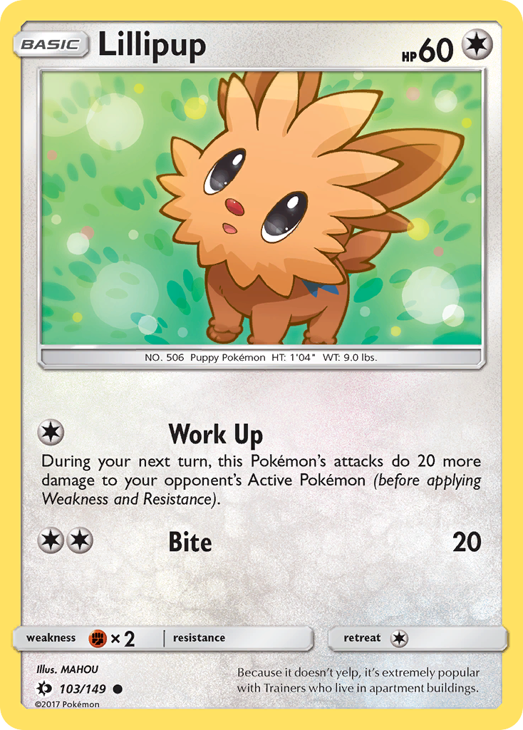 Lillipup (103/149) [Sun & Moon: Base Set] | Play N Trade Winnipeg