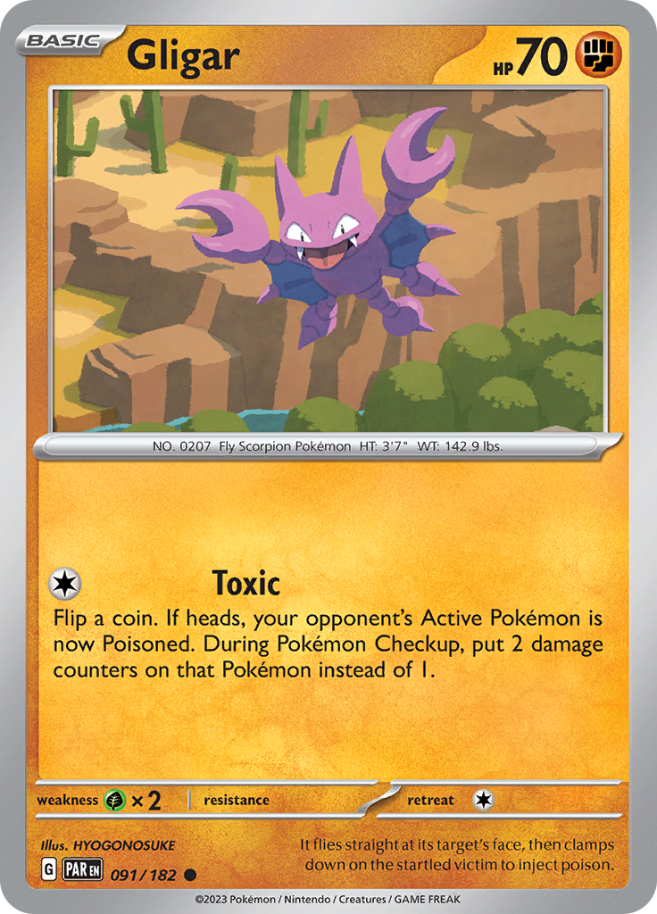 Gligar (091/182) [Scarlet & Violet: Paradox Rift] | Play N Trade Winnipeg