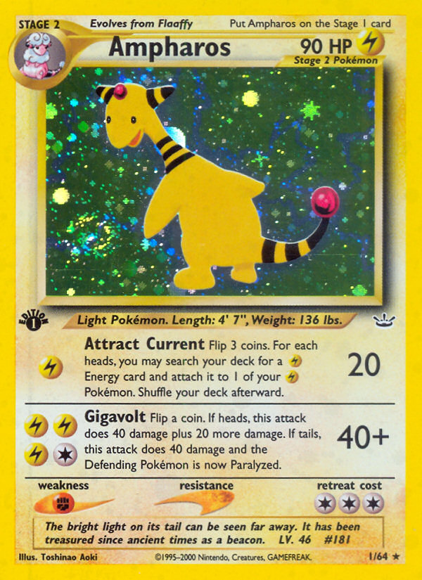 Ampharos (1/64) [Neo Revelation 1st Edition] | Play N Trade Winnipeg