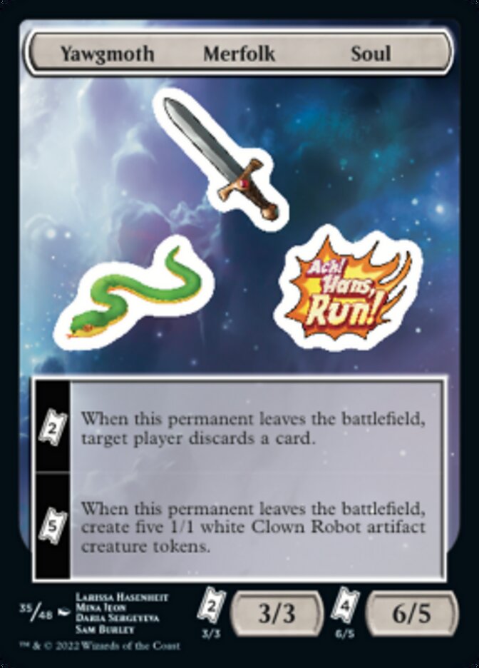 Yawgmoth Merfolk Soul [Unfinity Stickers] | Play N Trade Winnipeg