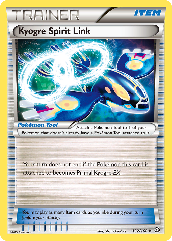 Kyogre Spirit Link (132/160) [XY: Primal Clash] | Play N Trade Winnipeg