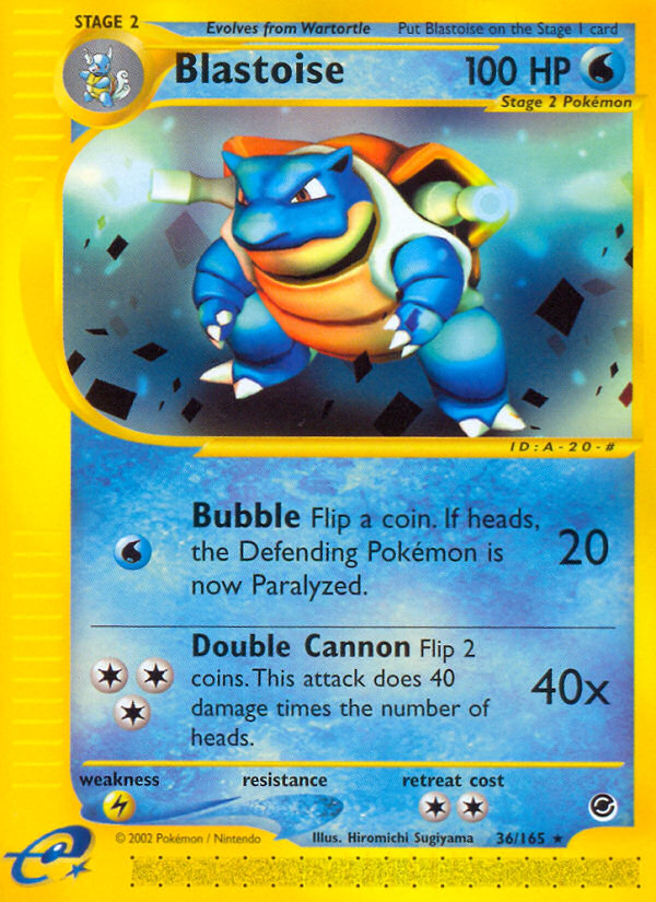 Blastoise (36/165) [Expedition: Base Set] | Play N Trade Winnipeg