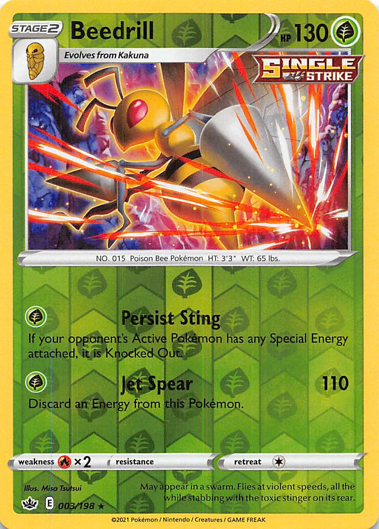 Beedrill (003/198) [Sword & Shield: Chilling Reign] | Play N Trade Winnipeg