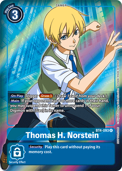 Thomas H. Norstein [BT4-093] (Buy-A-Box Promo) [Great Legend Promos] | Play N Trade Winnipeg