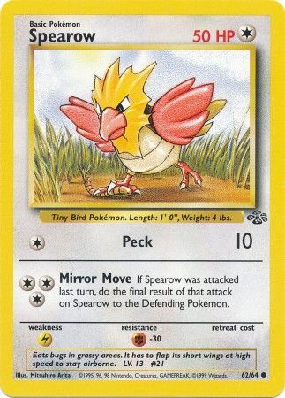 Spearow (62/64) [Jungle Unlimited] | Play N Trade Winnipeg