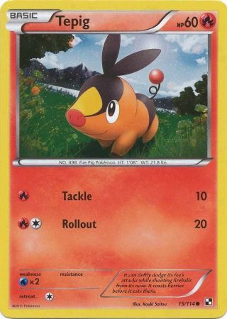 Tepig (15/114) (Cosmos Holo) [Black & White: Base Set] | Play N Trade Winnipeg