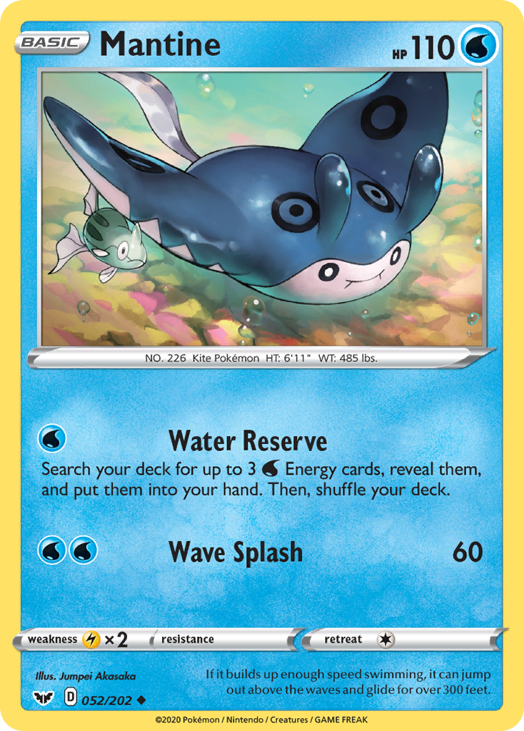 Mantine (052/202) [Sword & Shield: Base Set] | Play N Trade Winnipeg