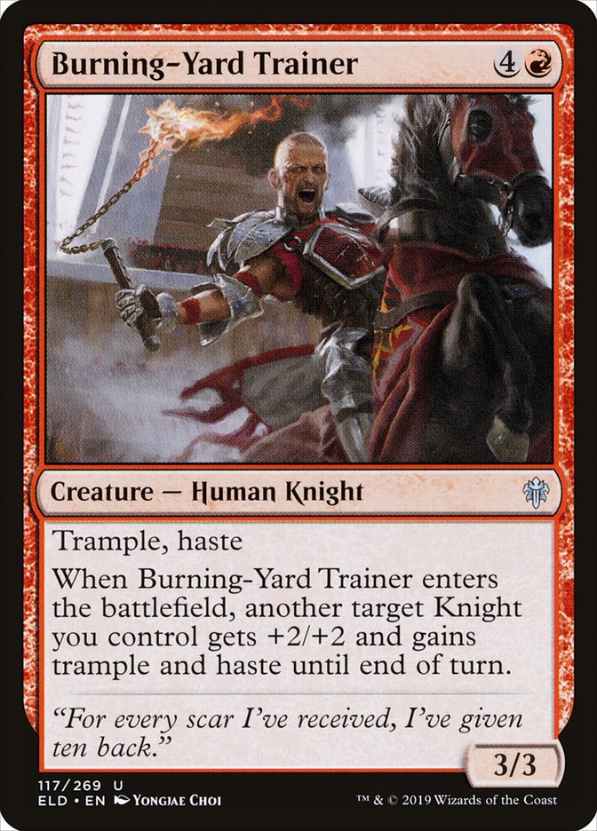 Burning-Yard Trainer [Throne of Eldraine] | Play N Trade Winnipeg