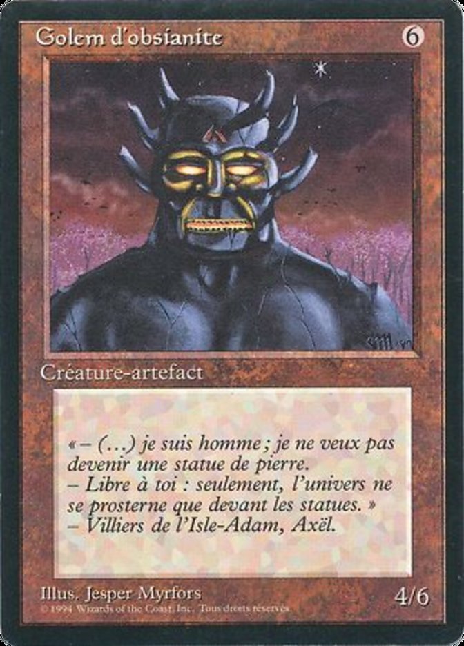 Obsianus Golem [Foreign Black Border] | Play N Trade Winnipeg