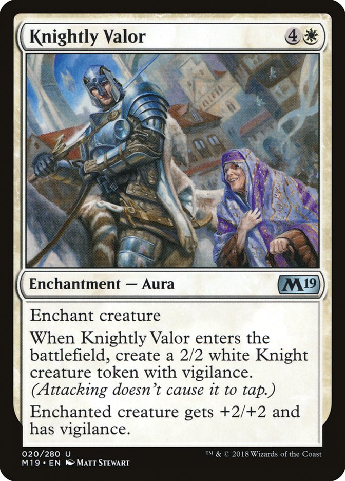 Knightly Valor [Core Set 2019] | Play N Trade Winnipeg