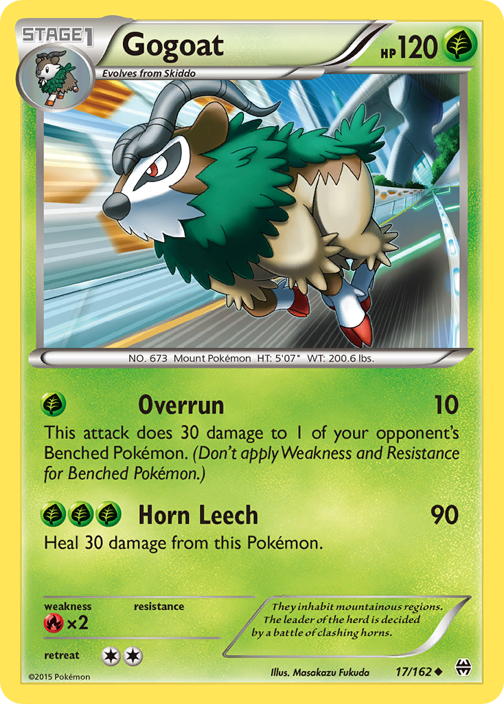 Gogoat (17/162) [XY: BREAKthrough] | Play N Trade Winnipeg