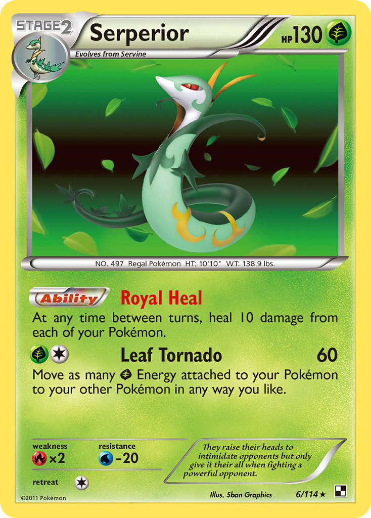 Serperior (6/114) [Black & White: Base Set] | Play N Trade Winnipeg