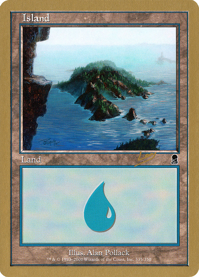 Island (rl335) (Raphael Levy) [World Championship Decks 2002] | Play N Trade Winnipeg