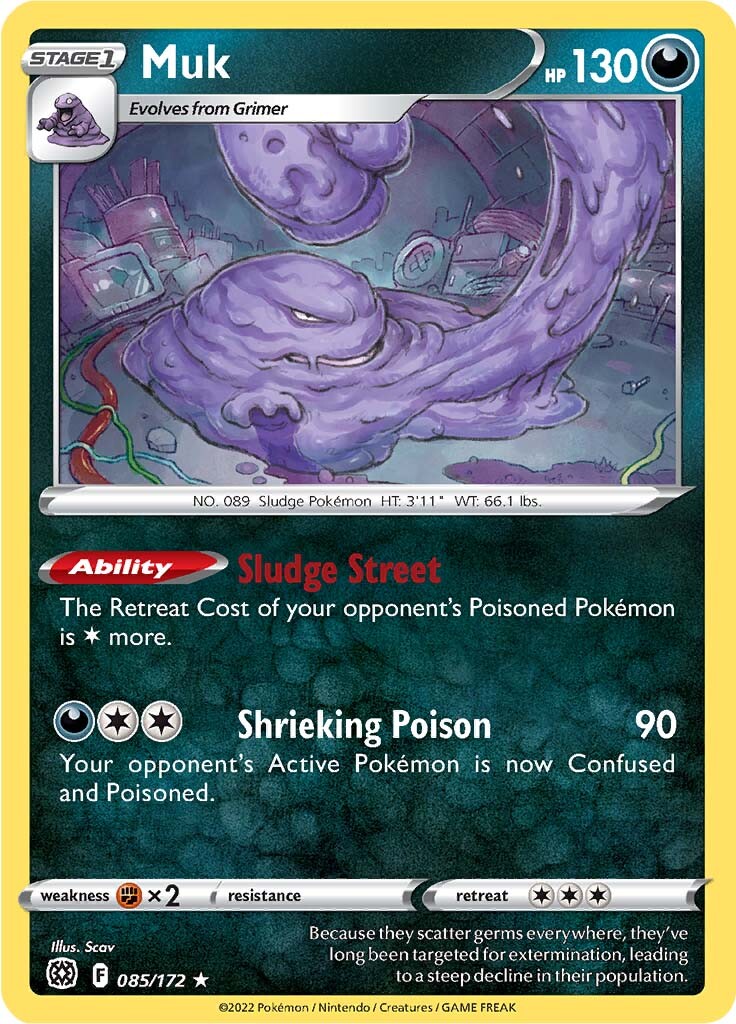 Muk (085/172) [Sword & Shield: Brilliant Stars] | Play N Trade Winnipeg