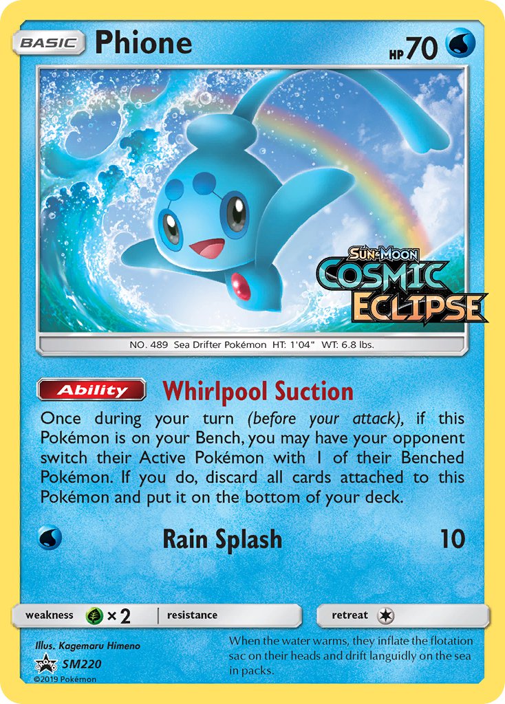 Phione (SM220) [Sun & Moon: Black Star Promos] | Play N Trade Winnipeg