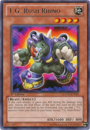 T.G. Rush Rhino [EXVC-EN021] Rare | Play N Trade Winnipeg