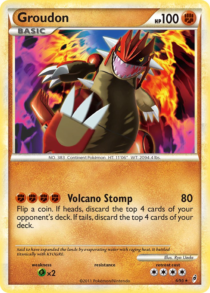 Groudon (6/95) (Theme Deck Exclusive) [HeartGold & SoulSilver: Call of Legends] | Play N Trade Winnipeg