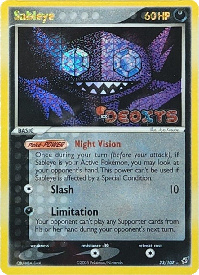 Sableye (23/107) (Stamped) [EX: Deoxys] | Play N Trade Winnipeg