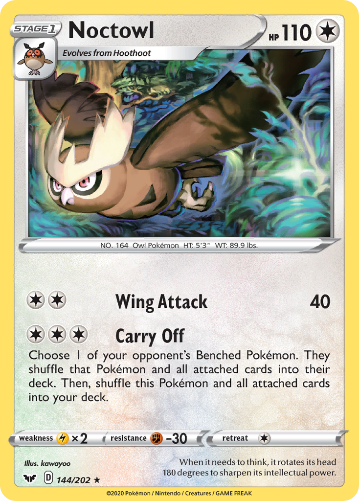 Noctowl (144/202) [Sword & Shield: Base Set] | Play N Trade Winnipeg