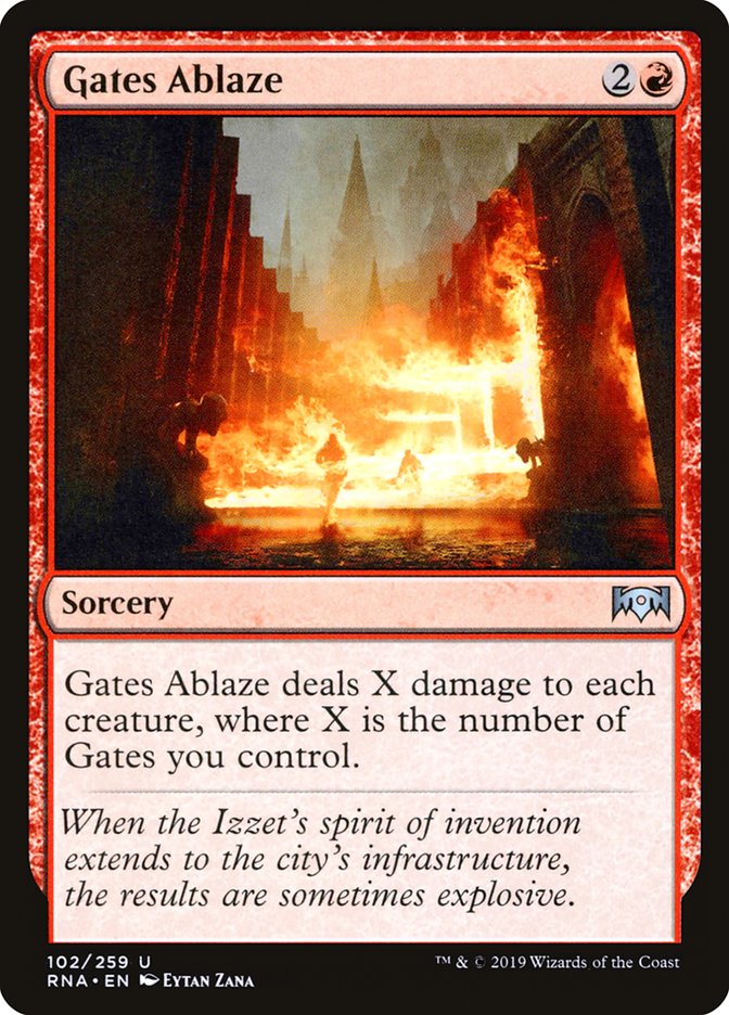 Gates Ablaze [Ravnica Allegiance] | Play N Trade Winnipeg