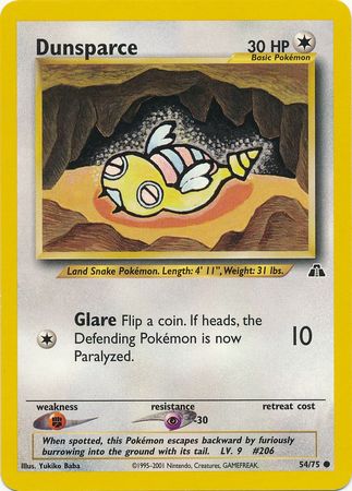 Dunsparce (54/75) [Neo Discovery Unlimited] | Play N Trade Winnipeg