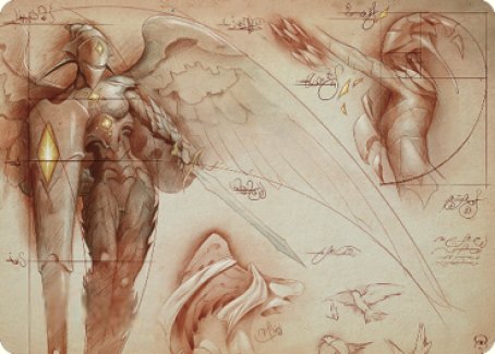 Platinum Angel Art Card [The Brothers' War Art Series] | Play N Trade Winnipeg